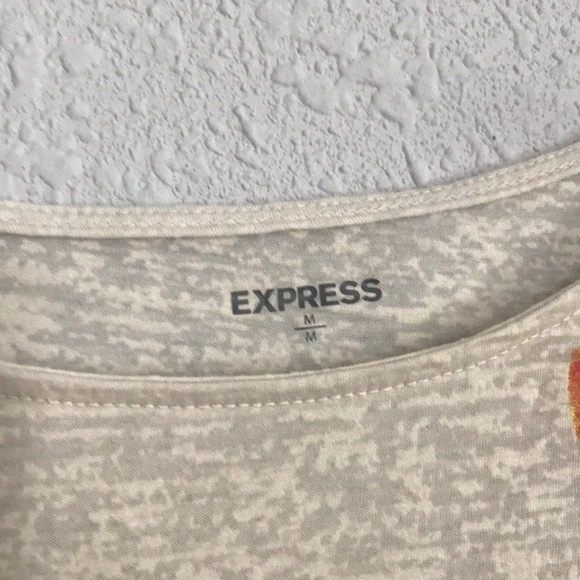 Express Floral Graphic T-shirt Size M - Picture 3 of 3